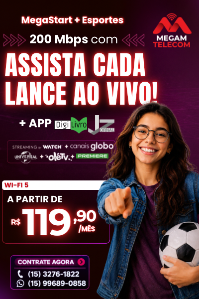 Plano Mega + Esportes 200