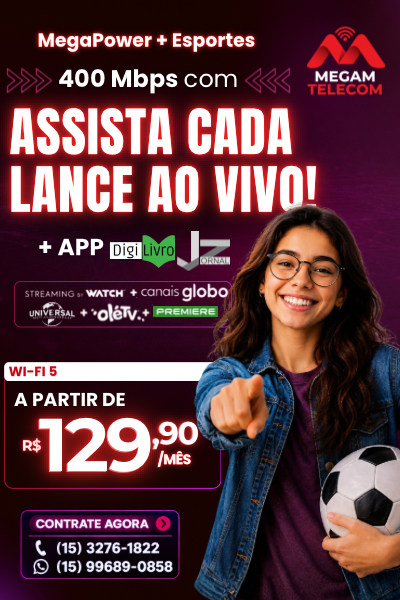 Plano Mega + Esportes 400