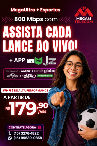 Plano Mega + Esportes 800